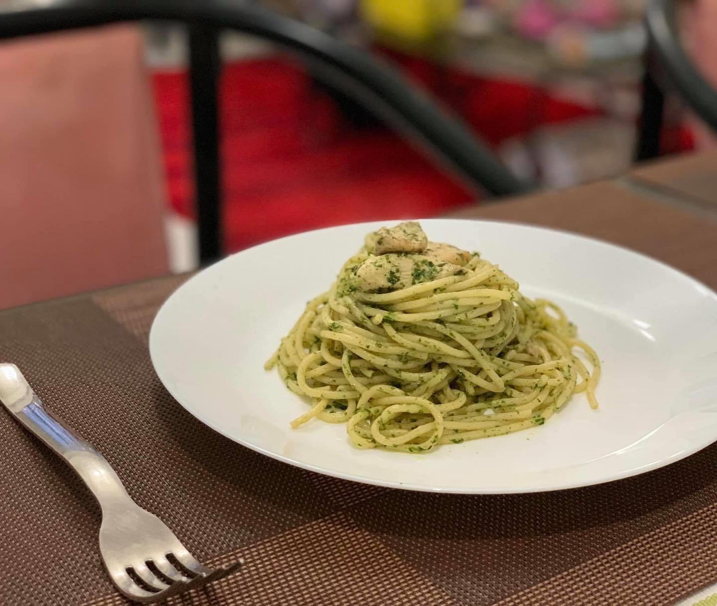 Chicken Spinach Pesto Pasta