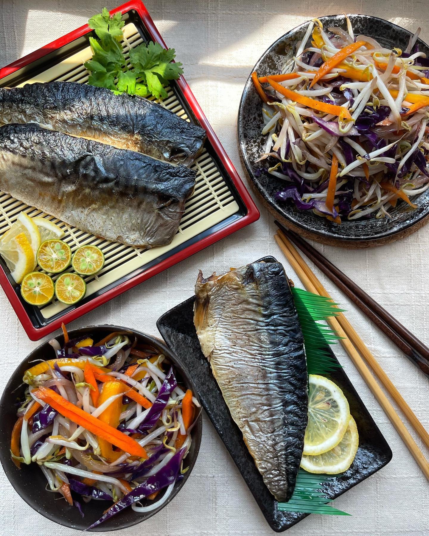 Healthy Sea Food – Baked mackerel with Himalayan salt and vegetables