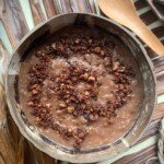 House of Hazelknots - Champorado cooked in coconut milk with latik House of Hazelknots - Champorado cooked in coconut milk with latik