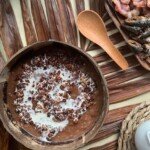 House of Hazelknots - Champorado cooked in coconut milk with latik House of Hazelknots - Champorado cooked in coconut milk with latik