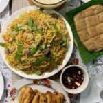 Pancit Canton, Lumpia Shanghai, Kalamay and Ginataang Mais Pancit Canton, Lumpia Shanghai, Kalamay and Ginataang Mais