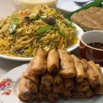 Pancit Canton, Lumpia Shanghai, Kalamay and Ginataang Mais Pancit Canton, Lumpia Shanghai, Kalamay and Ginataang Mais