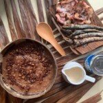 House of Hazelknots - Champorado cooked in coconut milk with latik House of Hazelknots - Champorado cooked in coconut milk with latik